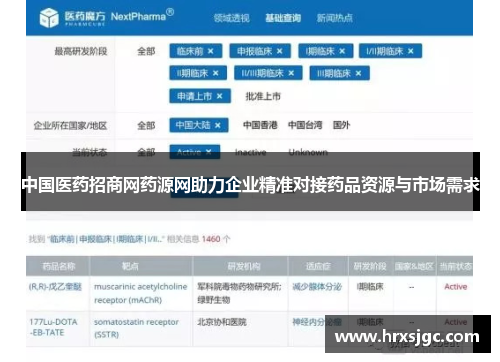 中国医药招商网药源网助力企业精准对接药品资源与市场需求